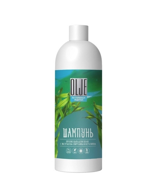 OLJE / Натуральный шампунь против выпадения волос с экстрактом концентрата спирулины и кератина 1000 мл в Саратове