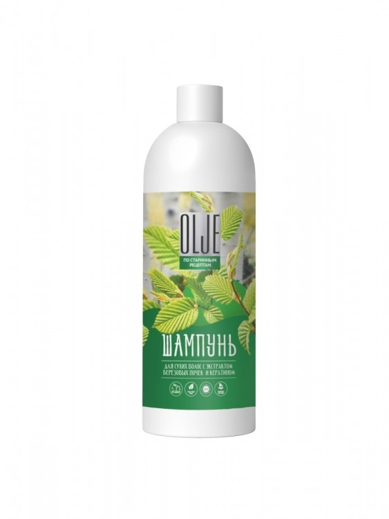 OLJE Натуральный шампунь для сухих волос с экстрактом березовых почек и кератином 1000 мл в Саратове
