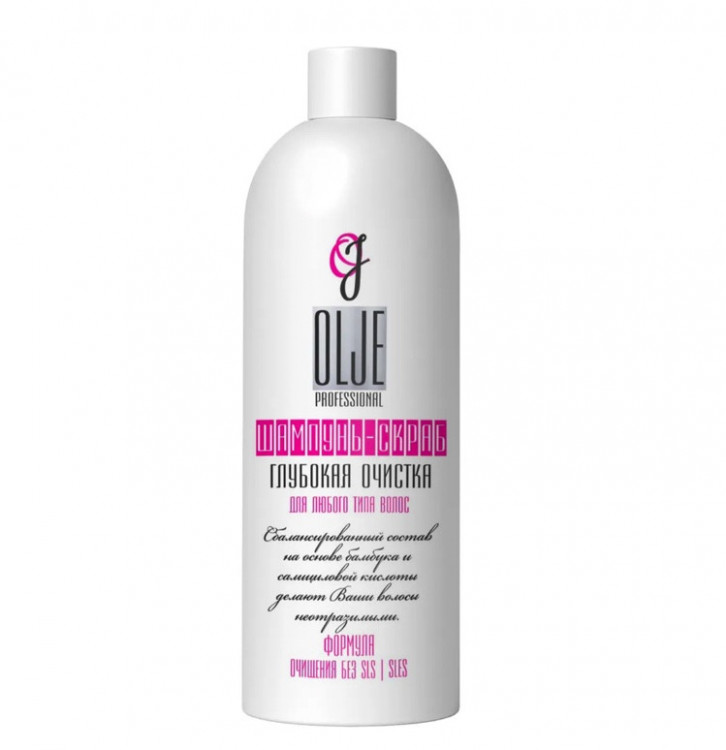 OLJE Шампунь – скраб глубокая очистка для любого типа волос, 1000 мл в Саратове